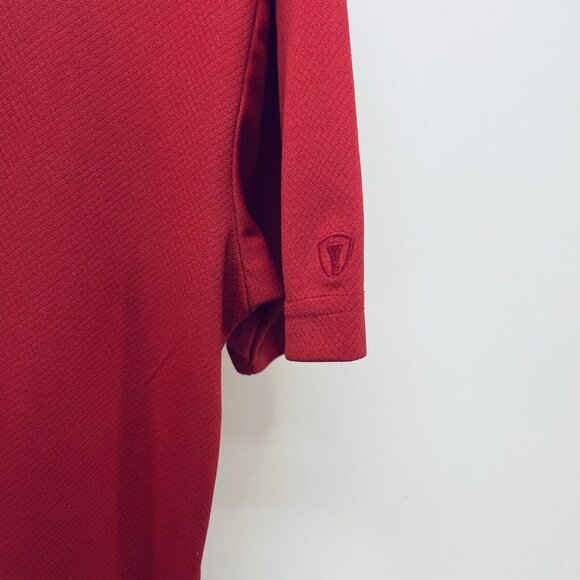 Pro Tour Air Play Shirt Size M Men's Red Short Sleeve Polyester Knit Golf Polo - Picture 8 of 10